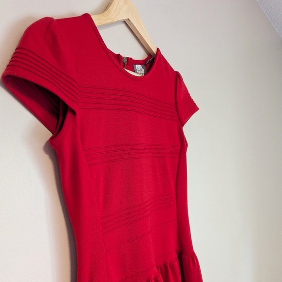 Anthropologie X Girls From Savoy Red Drop Waist Dress - Picture 3 of 4